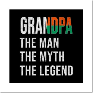 Grand Father Malagasy Grandpa The Man The Myth The Legend - Gift for Malagasy Dad With Roots From  Madagascar Posters and Art